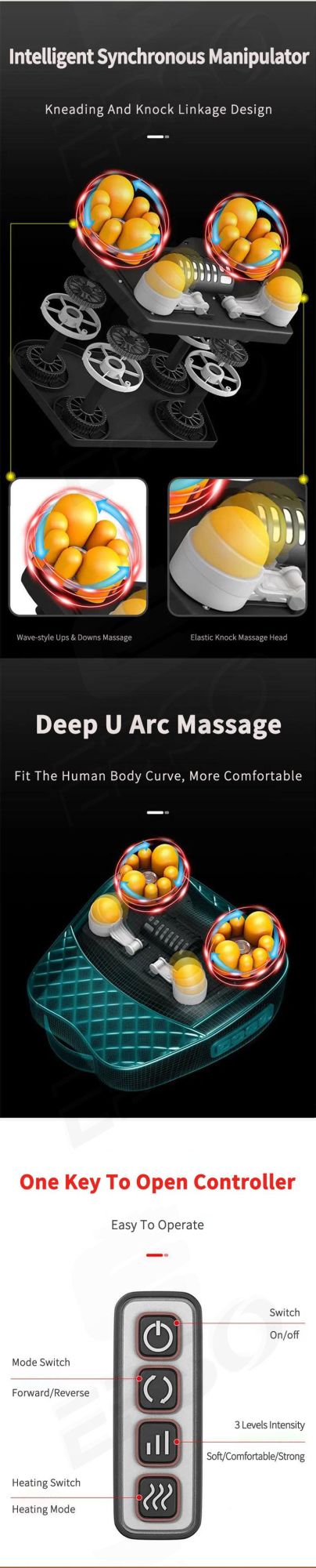 Cervical Spine Neck Waist Back Full Body Massage Pillow Multifunctional Massager Electric Home Car Cushion Massage Pillow