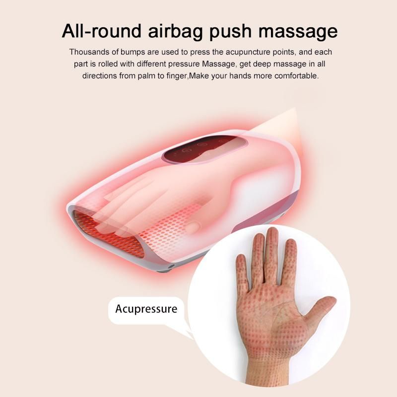 Wireless Hand Massager Pain Relief From Wrist to Palm with Heat, Compression Hand Massager