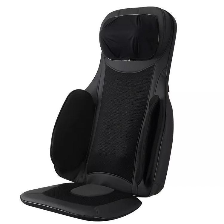 Deluxe  Compression 3D Shiatsu Tapping Kneading Electric Neck Shoulder Back and Buttocks Massage Cushion with Airbags