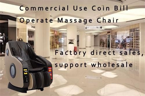 OEM Commercial Coin Bill Acceptor 3D Zero Gravity Vending Full Body Massage Chair