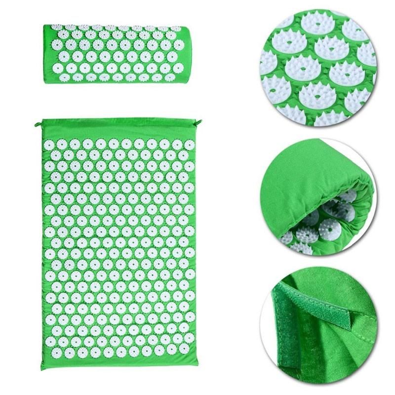 Pain Relief Stress with Pillow Kits Shakti Acupressure Massage Mat