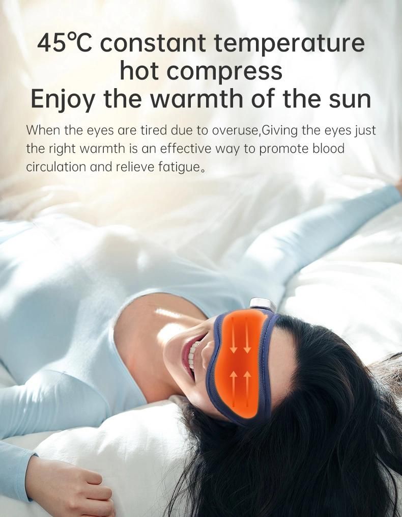 Eye Mask Hot Mask Vibration Massage Eye Mask Cold and Hot Ice Mask Heat Eye Mask 3D Sleep Shade Smart Steam Eye Mask