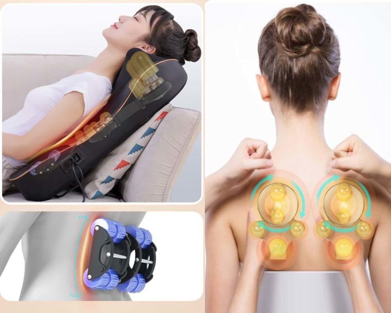 Electric Body Home Office Chair Kneading Shiatsu Massage Seat Cushion