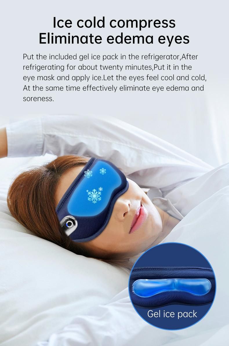 One Mask Cold and Hot Ice Mask Heat Eye Mask 3D Sleep Shade Smart Steam Eye Mask Massage Eye