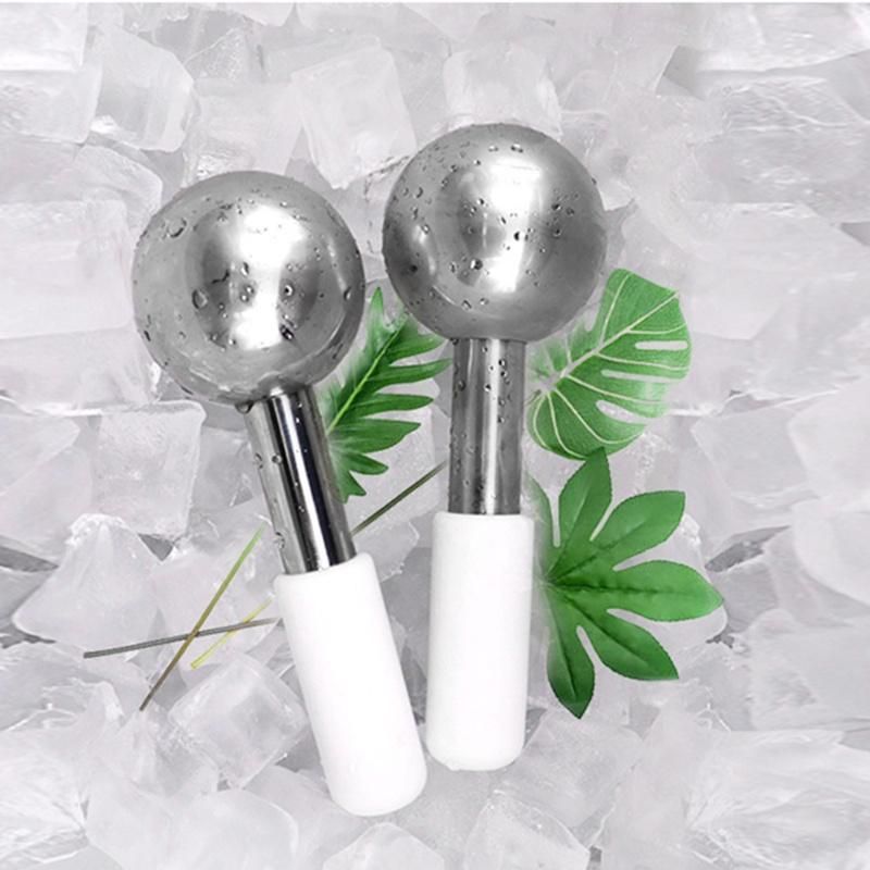 New Item Stainless Steel Massage Cryo Balls Eye Ice Balls Ice Globes Cold Facial Massage