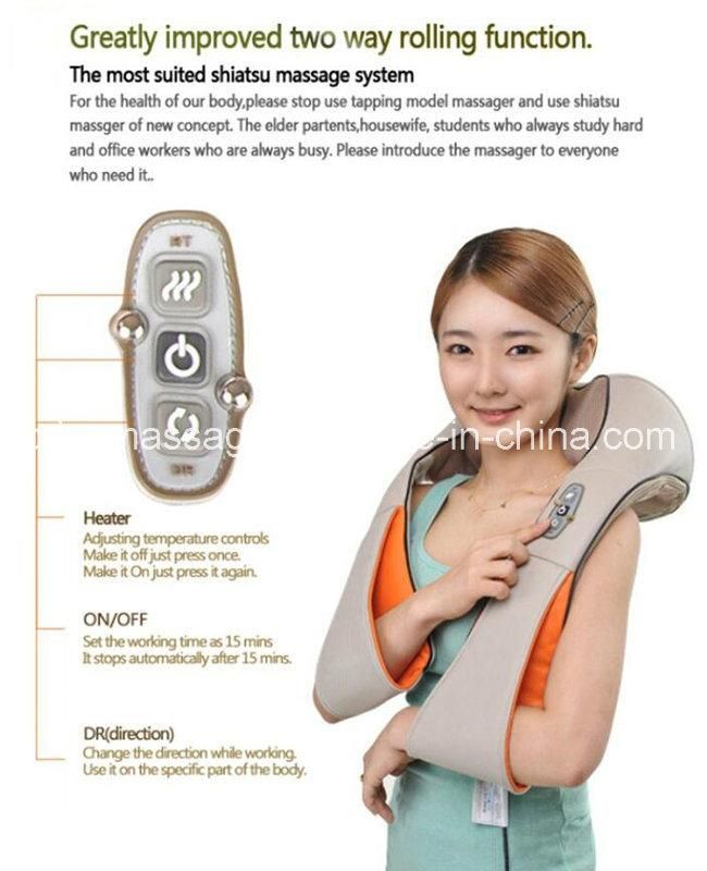 Whole Body Shaitsu Heating Neck and Shoulder Massager