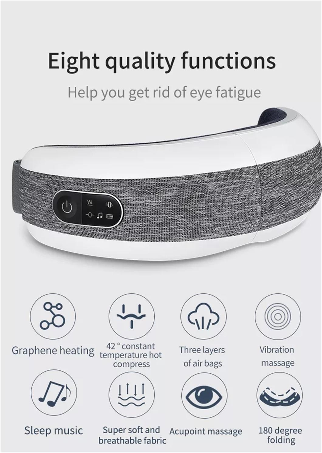 Vibrate Heating Therapy Eye Care Relieves Fatigue Vibration Relaxing Acupoints Massage Device Electric Vibration Eye Massager