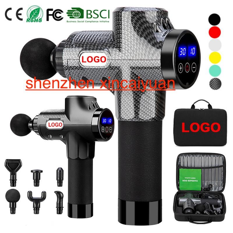 30 Speeds Powerful Low Sound Vibration Fascia Gun Percussion Deep Tissue Electric Massager Muscle Massage Gun