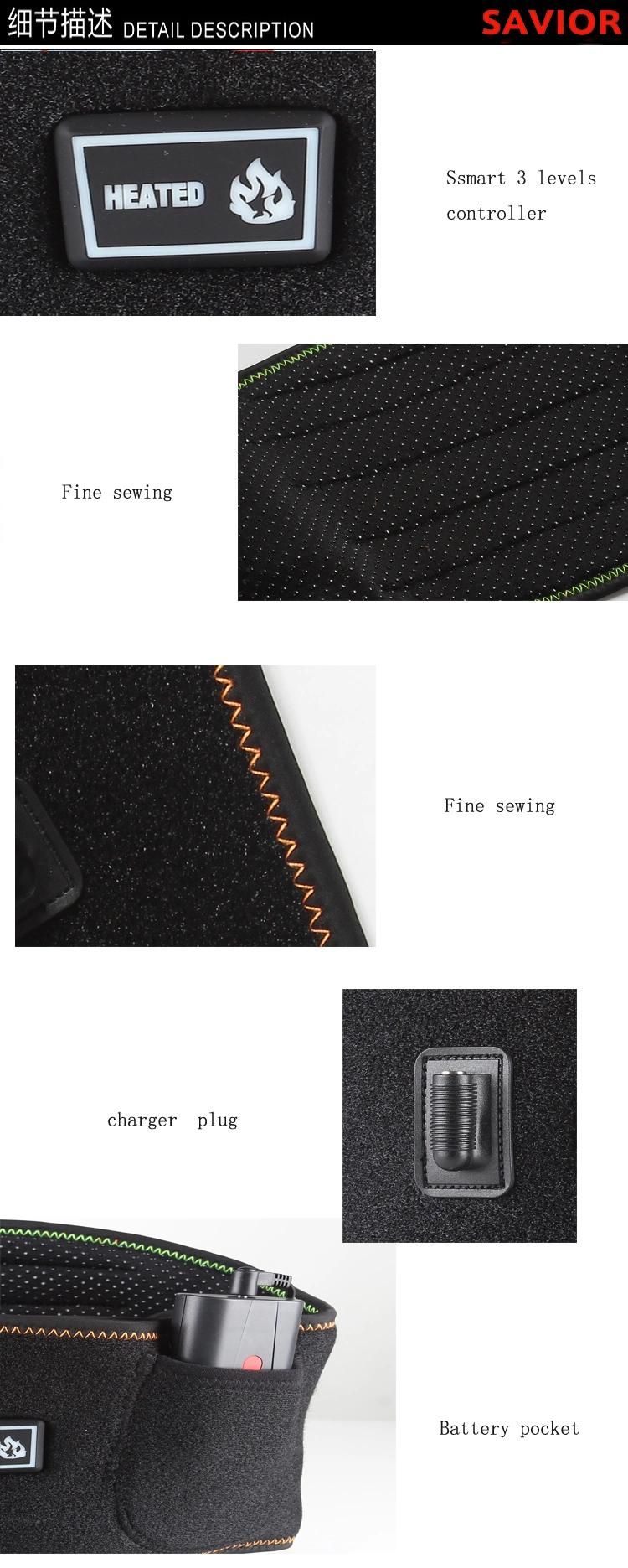 Customized Winter Outdoor Protection Heating Waist Belt Adjustable Waist Support Heating Waist Back Brace Belt