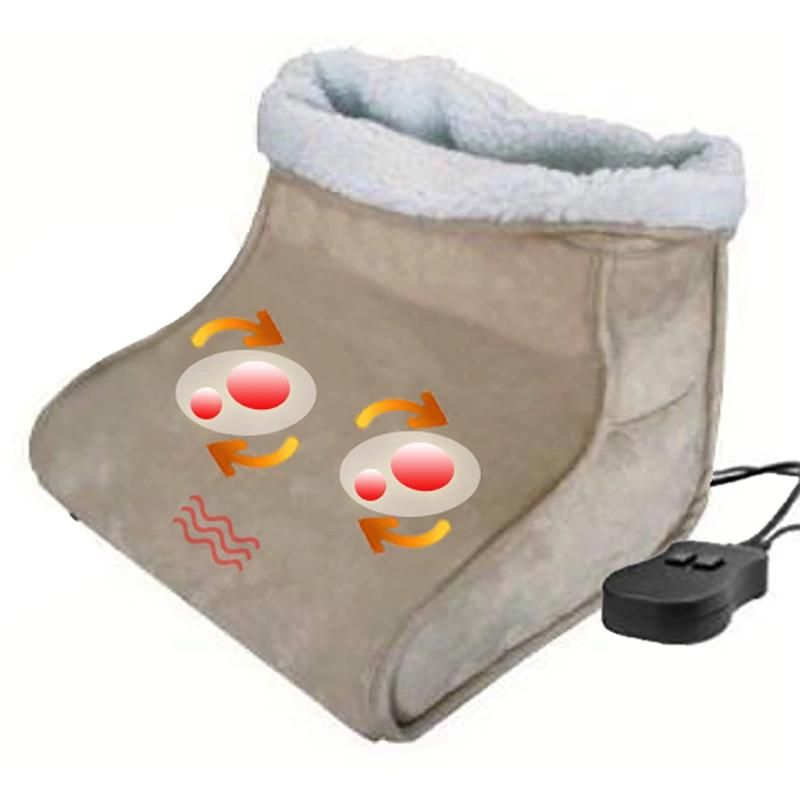 Electric Shiatsu Foot Warmer Massager with Kneading Rollers