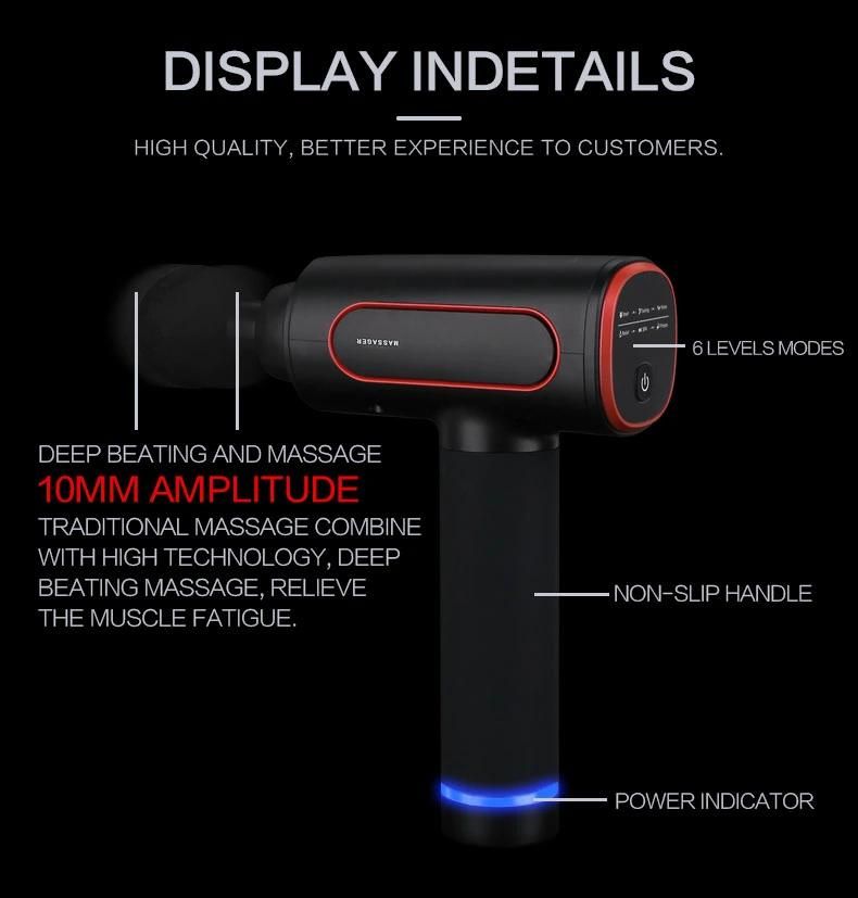 2021 Top Sell Best Full Body Massage Gun Deep Tissue Deep Muscle Brushless Motor Fascia Gun