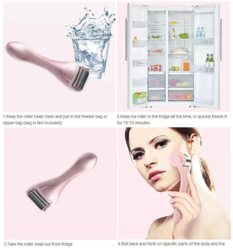 Cooling Face Roller Skincare Stainless Steel Face Massager Ice Roller for Eye Bags Rednes