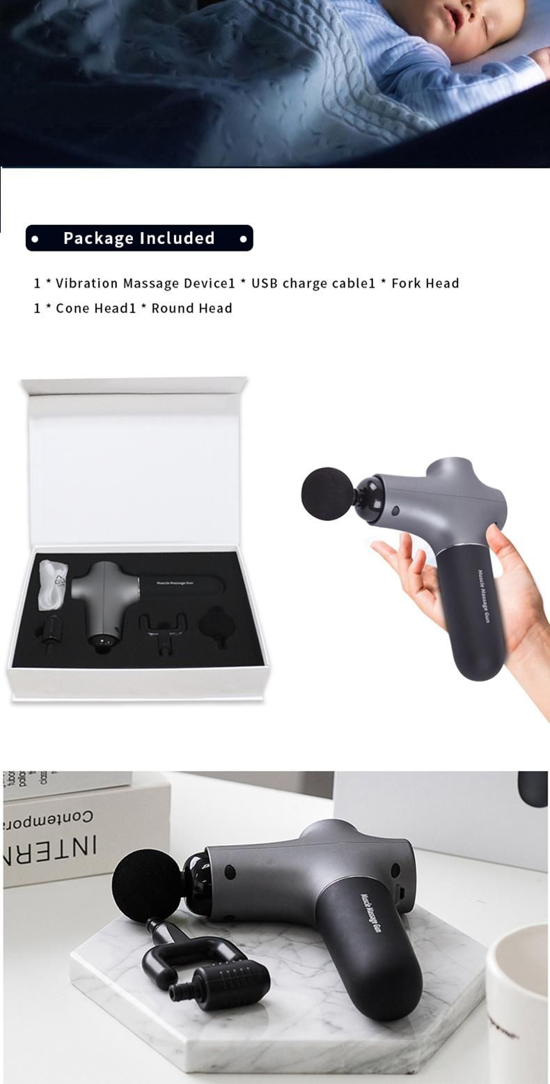 Deep Percussion Power Vibration Muscle Relax Sports Massager Gun with Lithium Battery Vibration Massager