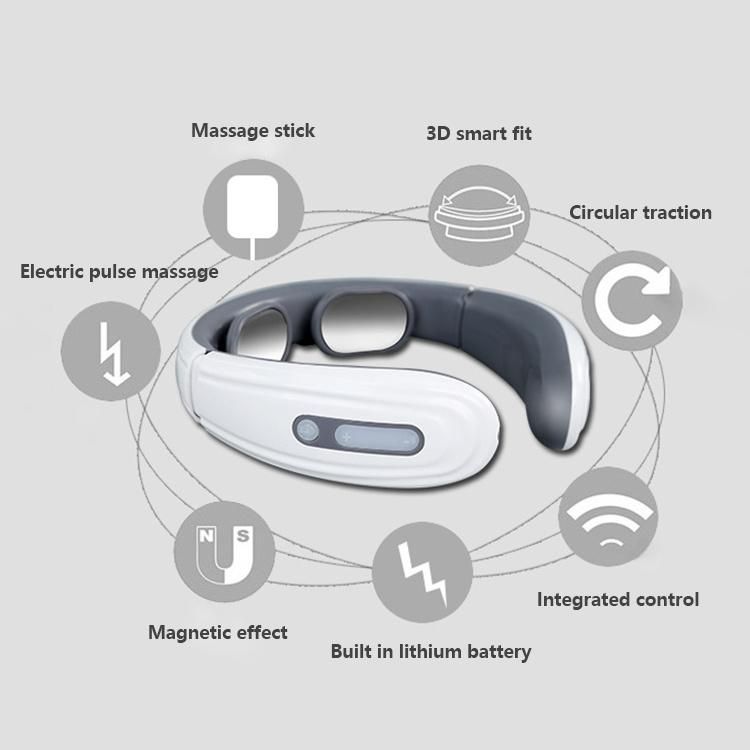 Instrument Mini Wireless Dropshipping Electric Cervical Cordless Pillow Neck and Back Massager