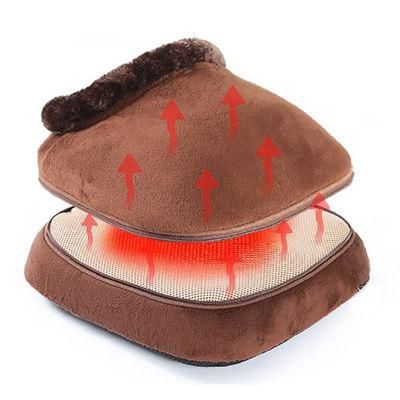 Wholesale Detachable Vibrating Foot Warmer Shoes Electric Thermal Foot Massager with Therapeutic Vibration