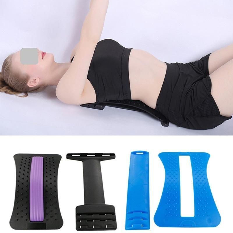 Back Stretching Device, Multi-Level Lumbar Traction Back Massager Lumbar Support Stretcher Spinal Pain Relieve Back Pain Muscle Pain Relief Wbb13127