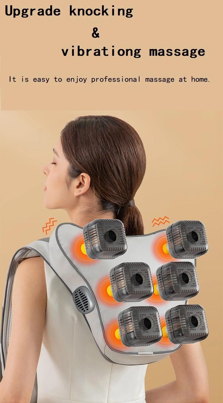 701 Shawl Cervical Vertebra Massager Neck, Waist and Shoulder Multi-Function Shoulder and Neck Hot Compress Massage