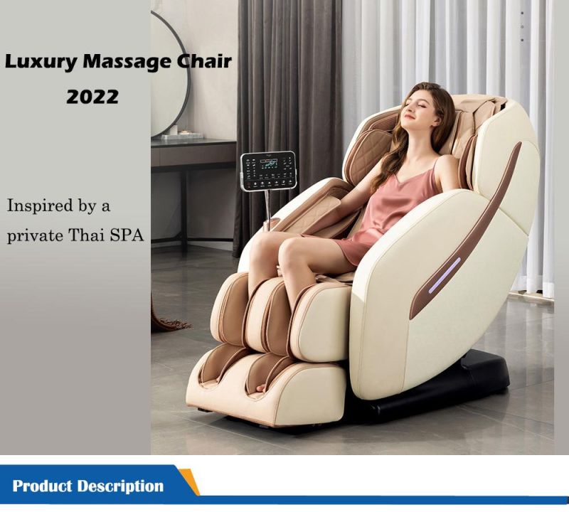 2022 New Luxury Home Electric Bluetooth SL Zero Gravity Shiatsu Body Massage Chair