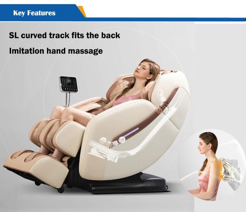 2022 New Luxury Home Electric Bluetooth SL Zero Gravity Shiatsu Body Massage Chair