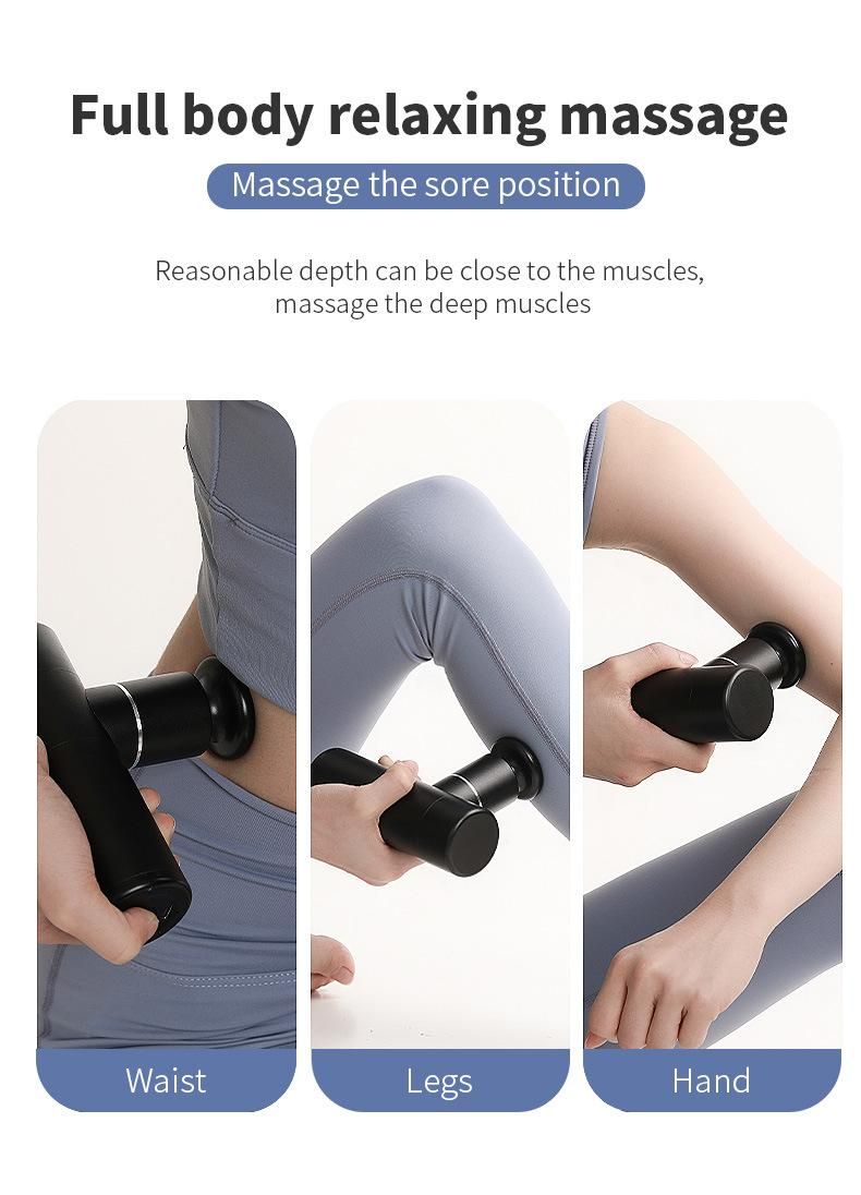 Small Pocket Massage Gun Muscle Massager Cordless Mini Fascia Gun