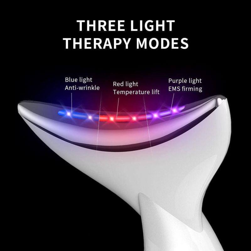 High Quality Face Beauty 2022 New Arrival Facial Vibration Neck Massager with Heat