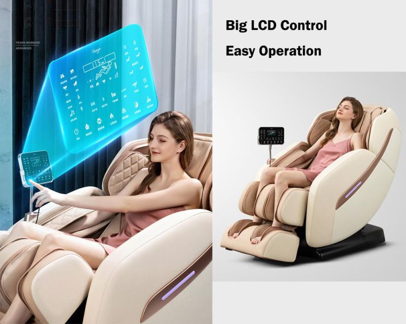 2022 New Luxury Home Electric Bluetooth SL Zero Gravity Shiatsu Body Massage Chair