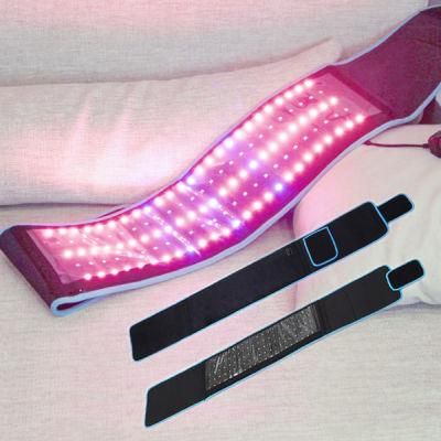 Hot Selling Adjustable Tourmaline Belt Self-Heating Magnetic Therapy Lower Lumbar Back Waist Support Belt LED Red Light Therapy Belt