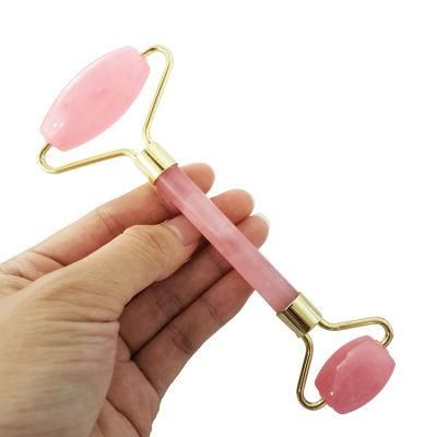 Christmas Gift Pink Crystai Facial Roller Rose Quartz Jade Roller for Face