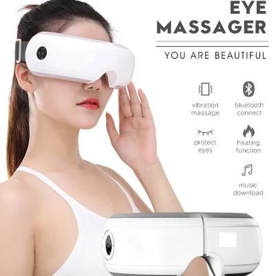 Hezheng New Design Wireless Music Eye Care Massager with Far-Infrared Warm