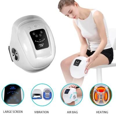 Hezheng Vibration Air Pressure Knee Health Care Pain Relief Electric Heating Knee Joint Massager for Pain Relief