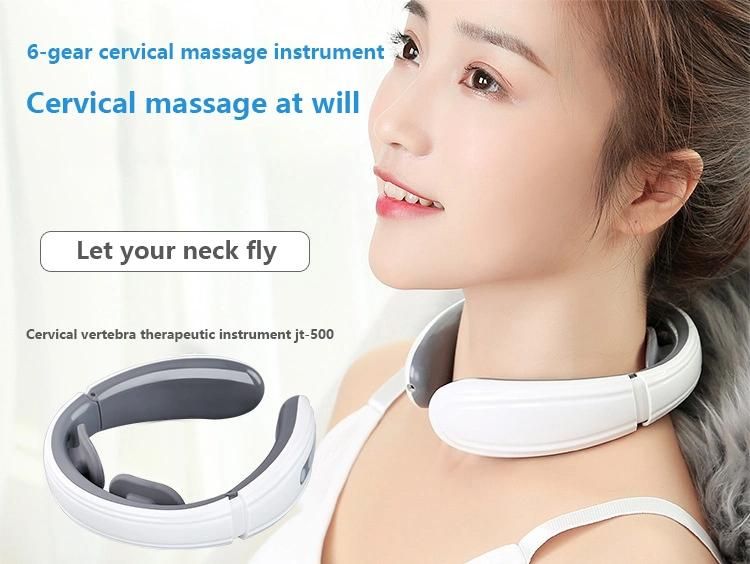 Powerful Wireless Mini Electric Neck Massage Intelligent Remote Control Heating Smart Neck Massager