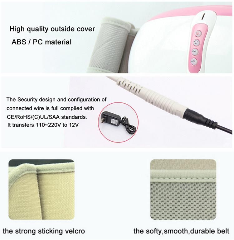 Electric Shiatsu Vibrating Heated Weight Loss Slimming Massage Belt Neck Shoulder Back Belly Full Body Slimming Vibration Belt Massager