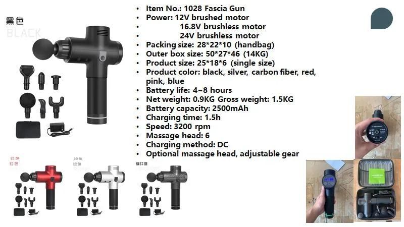 Deep Pressure Relieve Massage Gun Cordless Private Label Gym Body Muscle Massagegun Fascia Gun