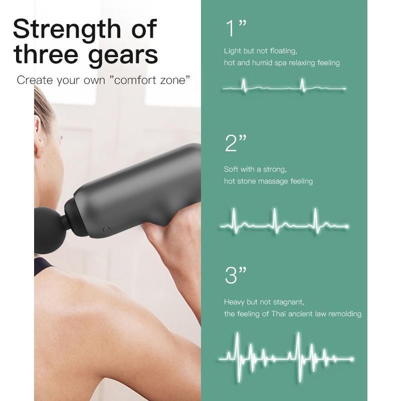 J11 Handheld Fascial 24V Rechargeable Battery Muscle Tissue Sports Best Deep Body Massage Gun 2022