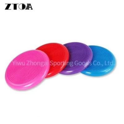 PVC Inflatable Wiggle Seat Yoga Massage Balance Pad Disc Wobble Cushion