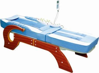 Chinese Luxury Electric Full Body Far Infrared Heat Jade Roller Automatic Spine Massage Bed Table with Tourmaline Stone