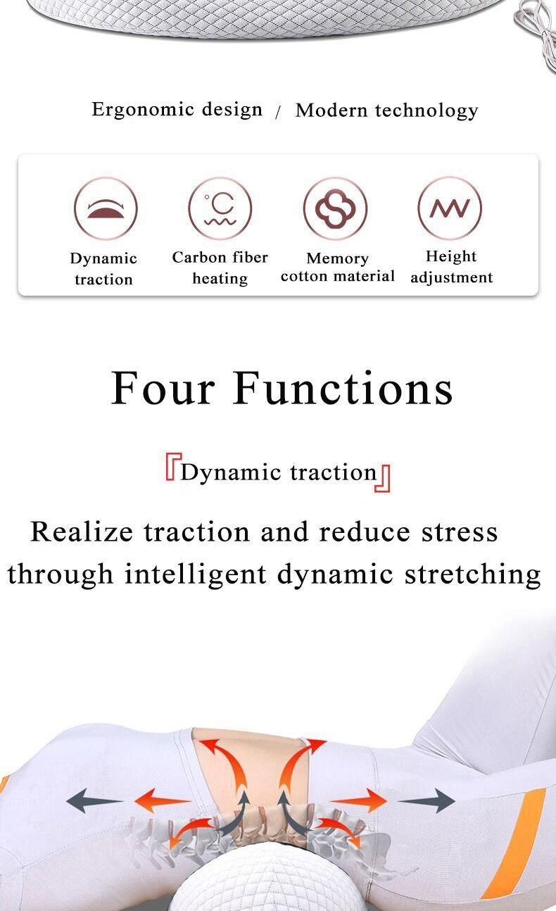 Good Quality Best Electric Heating Low Back Waist Massager Pillow