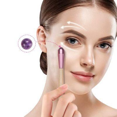 Superior Quality Pink Mini Jade Roller Facial and Eye Massage Apparatus Lip Pen Eye Massager