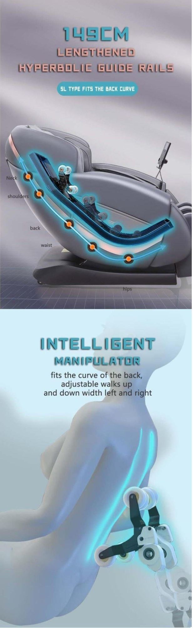 Massage Chair with Leg Rollers Massage Zero Gravity Intelligent Massage Chair