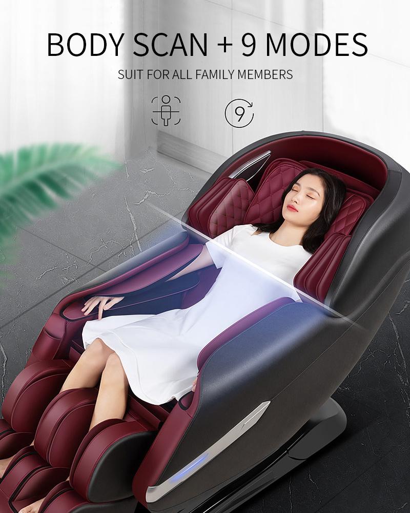 Moway Best Luxury Electric 4D Zero Gravity Full Body Shiatsu Massage Chair with Foot Massager