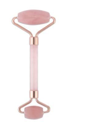 Private Label Rose Quartz Jade Face Roller with Natural Stone