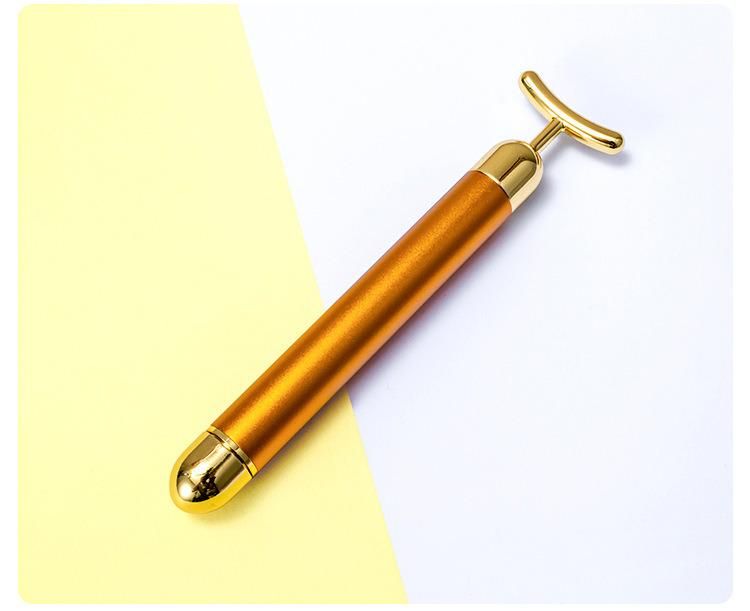 Beauty Products for Women Facial Slimming Face Gold Vibration 24K Facial Mini Massage Beauty Stick Roller