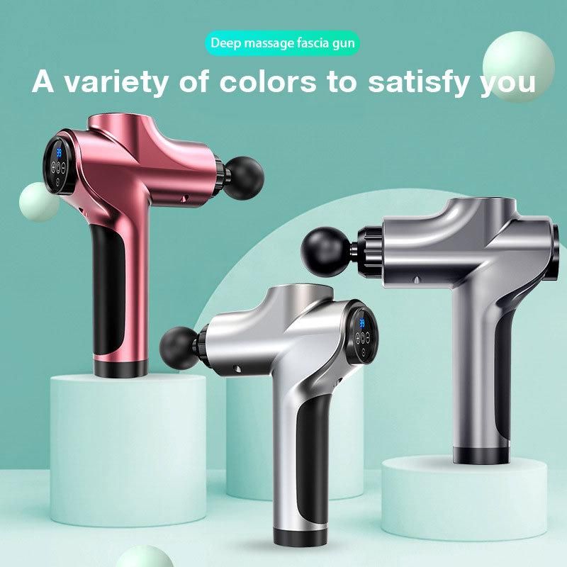 2020 Electric Cordless Private Label Sport Body Massager Fascia Gun Deep Tissue Vibration Percussion Booster Muscle Massage Gun