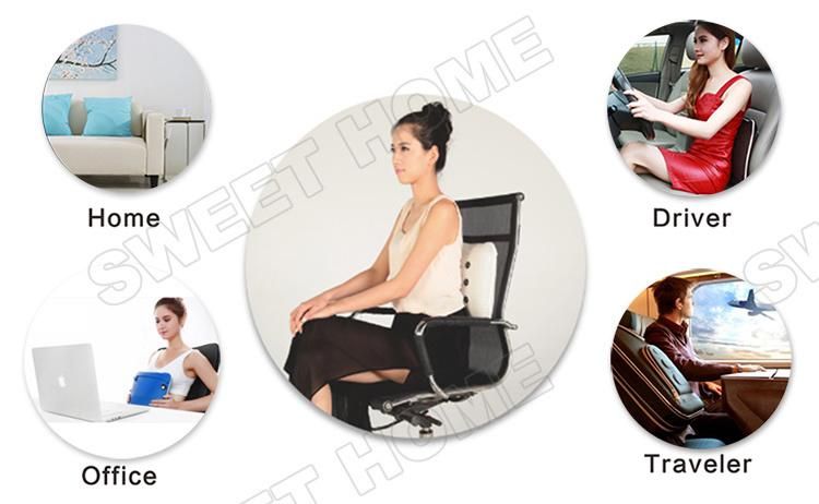 Electric Battery Operated Neck Shoulder Back Pain Lumbar Vibrator Massage Cushion Cordless Body Care Vibrating Car Massager Pillow