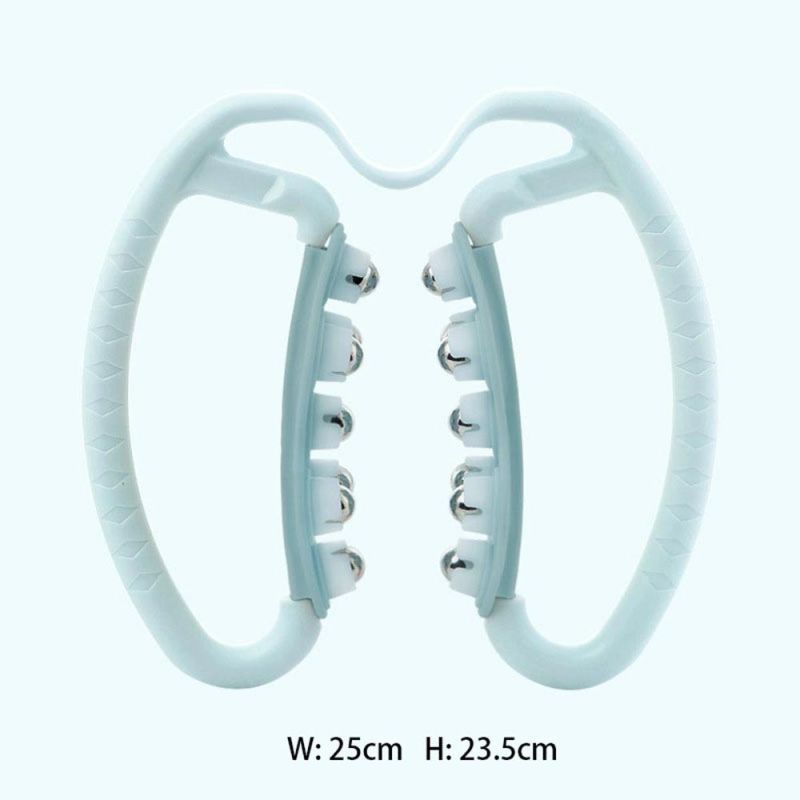 Leg Massager Roller Body Massage Magnetic Beads Muscle Massage Roller Ring Clip Leg Foam Fitness Device Gym Yoga Pilates Sports Relaxation Wyz15321