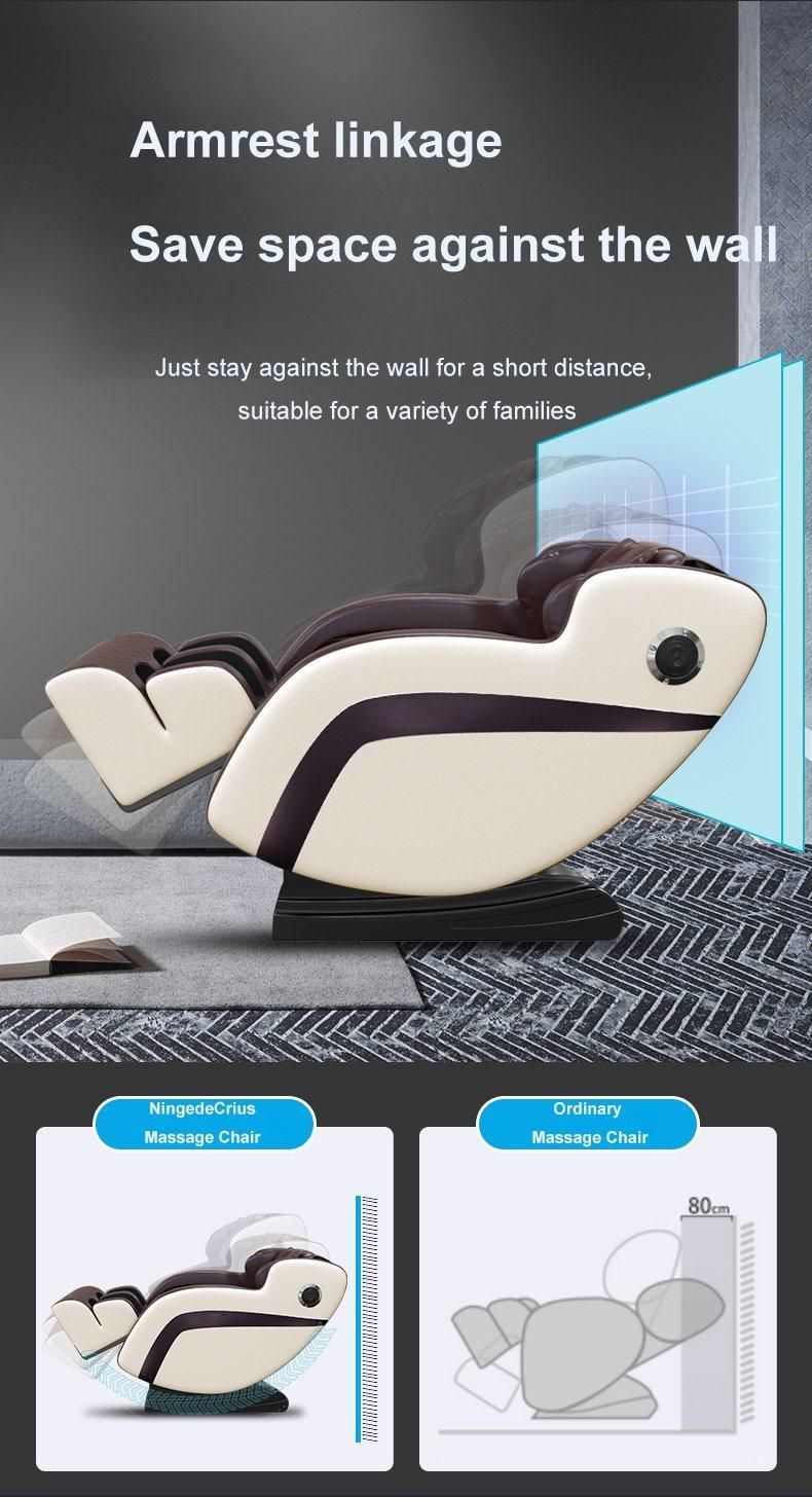 Ningdecrius C8007- Q13 2021 Zero Gravity 4D Philippines Office SL Track Shiatsu LCD Touch Screen Stretch Bluetooth Massage Chair