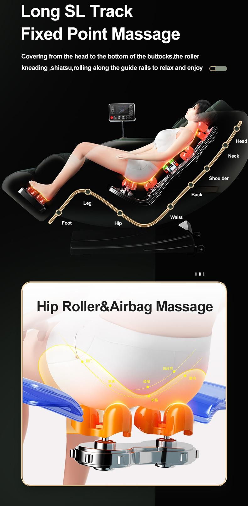 Unique Products to Sell Kursi Pijat 4D Automatic 2022 Shiatsu Massager for Body Chair Dropshipping Pain Relief Massage Chair 3D