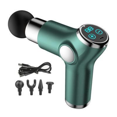 Portable Facial Gun 32 Speeds Massage Gun Deep Tissue Percussion Muscle Massage Gun for Pain Relief Back Body Relaxation