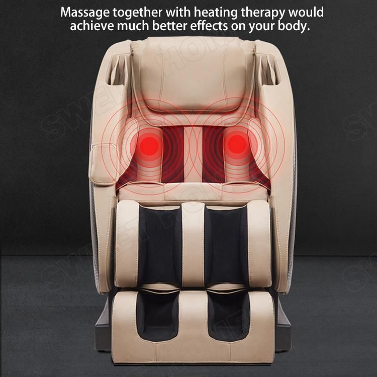 Luxury Electric S Track Zero Gravity Thermal Shiatsu Massage Sofa Chair with Bluetooth Music and Vibration