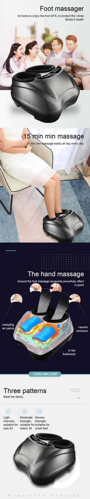 Best Selling Airpressure Foot Massage with Heating and Shin Massage